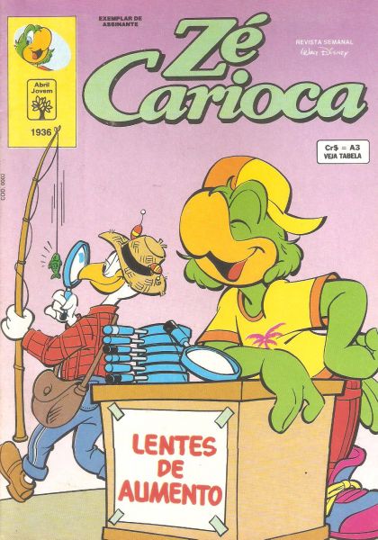 Zé Carioca nº 1936 - abr/92 - Editora Abril