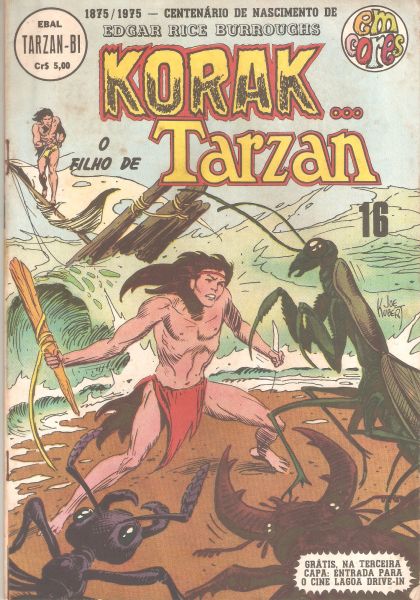 Korak o filho de Tarzan nº 016 - Caverna da escuridão - colorido - out/nov 75 - Ebal