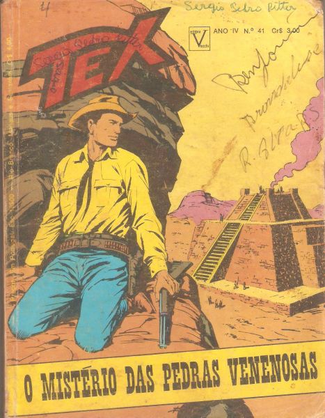 Tex nº 041 - O mistério das pedras venenosas - 1 ed - Vecchi