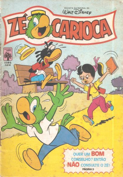 Zé Carioca nº 1595 - O conselheiro sentimental - 28 05 1982 - Editora Abril