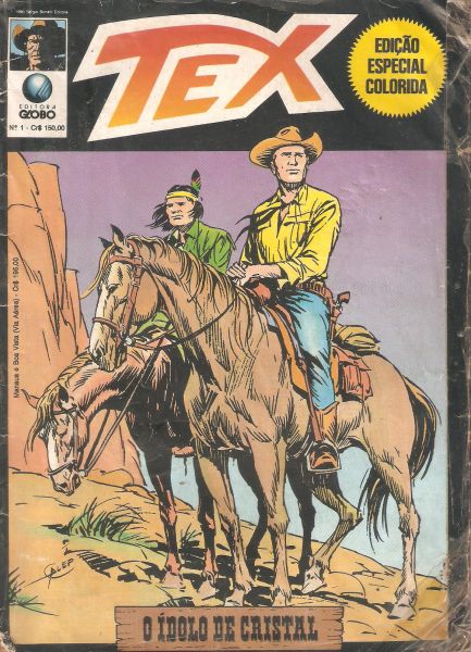 Tex Edição Especial Colorida nº 01 – O ídolo de Cristal – Editora Globo