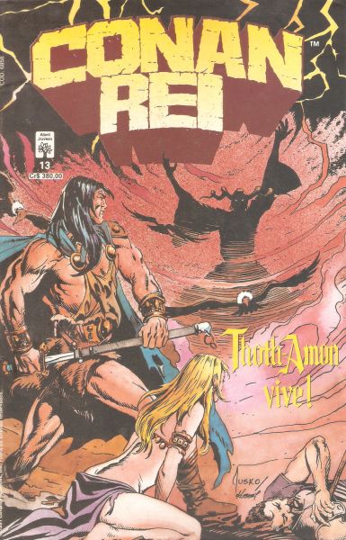 Conan Rei nº 013 - Thoth-Amon Vive! - Edição colorida - fev 91 - Editora Abril