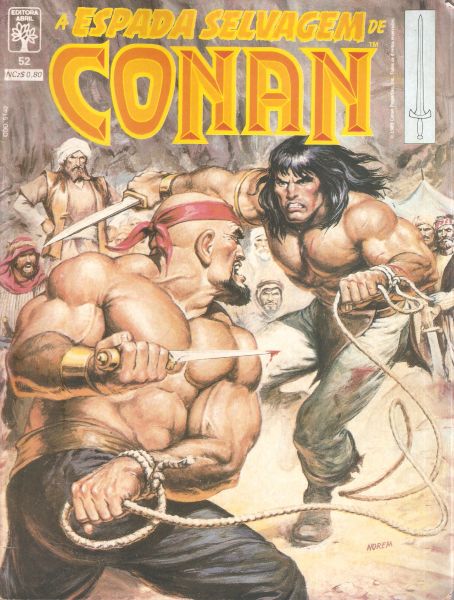 A espada selvagem de Conan nº 052 - A feiticeira do pântano - fev 89 - Editora Abril