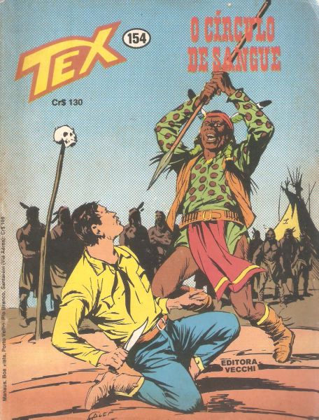 Tex nº 154 - O círculo de sangue - Editora Vecchi