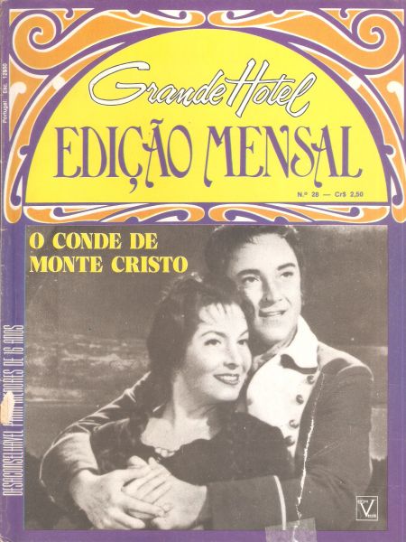 Grande Hotel Edição Mensal nº 028 - O conde de Monte Cristo - Fotonovela - Vecchi