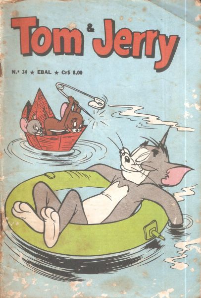 Tom & Jerry nº 034 - Genial, sozinho! - formatinho colorido - jul 1978
