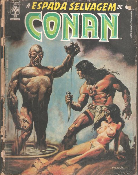 A Espada Selvagem de Conan nº 029 - mar 1987 - Editora Abril