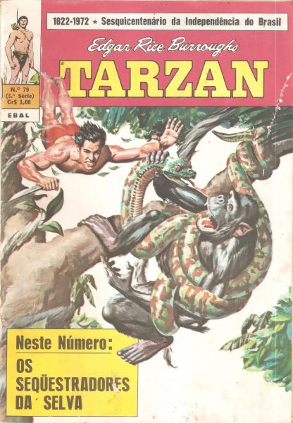 Tarzan nº 79 - Os sequestradores da selva - 3ª ed - abr 1972 - Ebal
