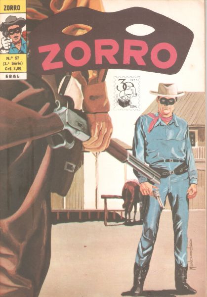 Zorro nº 057 - A fuga de Brazos Bill - 3ª série - maio 1975 - Ebal