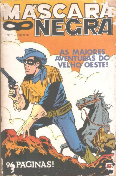 Máscara Negra nº 001 - O cavaleiro mascarado - formatinho - nov 79 - Rio Gráfica