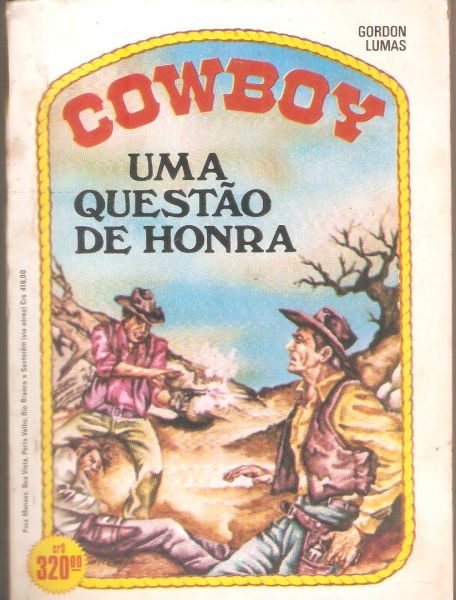 Uma questão de honra -  Bolsilivro de faroeste