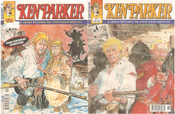 Ken Parker nº 01 e 02 da Editora Mythos