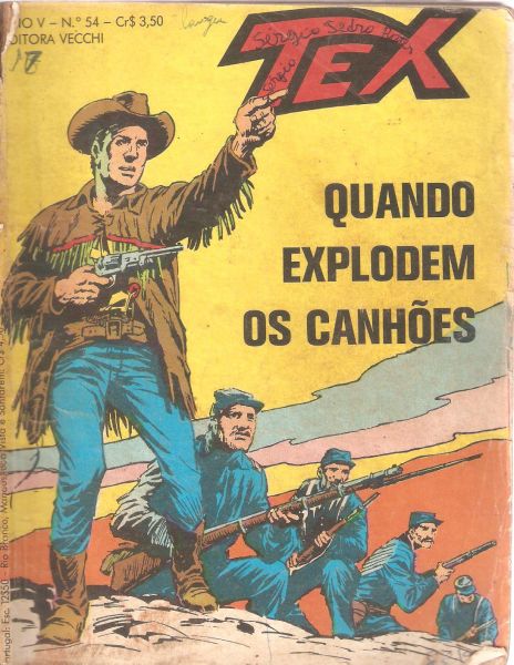 Tex nº 054 - Quando explodem os canhões - 1 ed - Vecchi