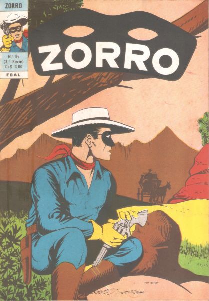 Zorro nº 054 - A regeneração de um jogador - 3ª série - fev 1975 - Ebal