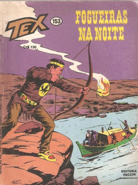 Tex nº 153 - Fogueiras na noite - Editora Vecchi