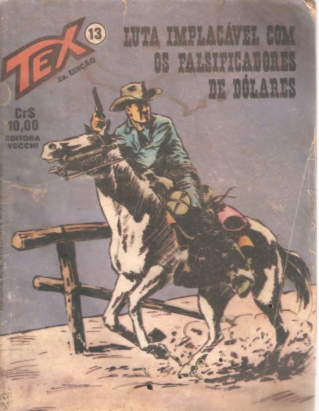 Tex n 013 - Luta implacável com os falsificadores de dólares - 2 ed - Vecchi