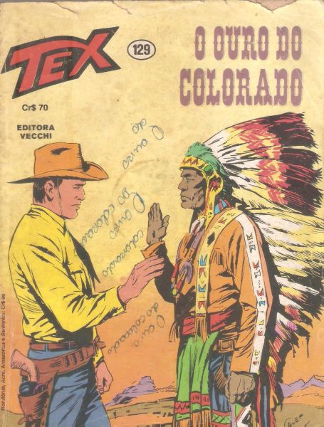 Tex nº 129 - O ouro do colorado - 1ed - Vecchi