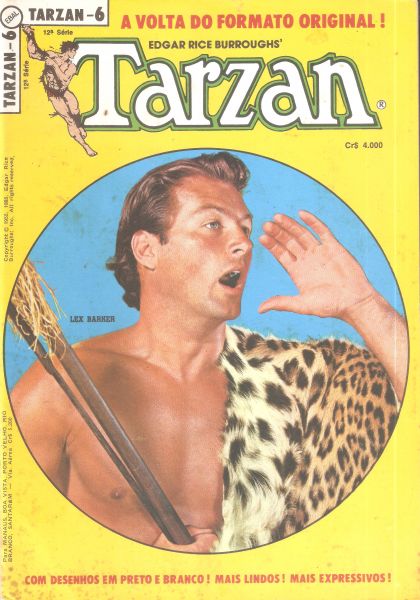 Tarzan nº 006 - A ameaça de Arrack - 12ª série - maio 1985 - Ebal