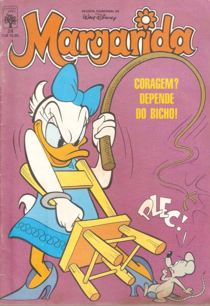 Margarida nº 024 - Coragem? Depende do bicho! - 12.06.87 - Editora Abril