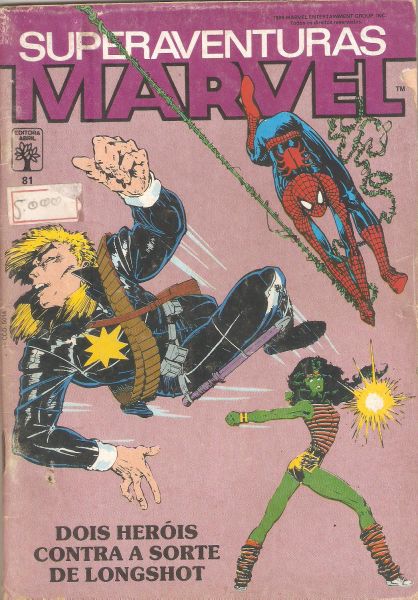 Superaventuras Marvel nº 081 - mar/89 - Editora Abril