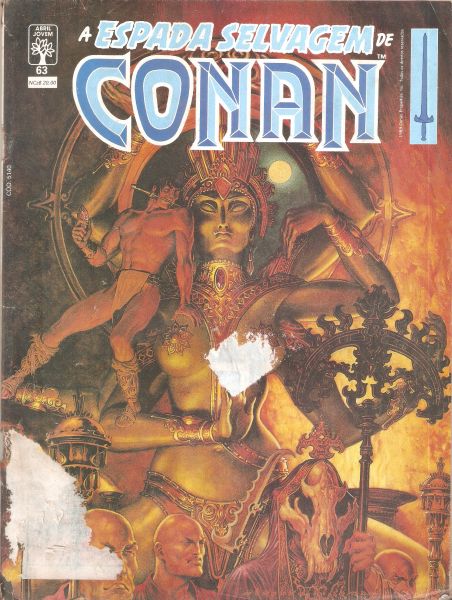 A espada selvagem de Conan nº 063 - jan/90 - Editora Abril