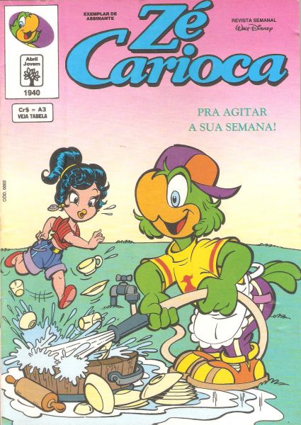 Zé Carioca nº 1940 - abr 92 - Editora Abril