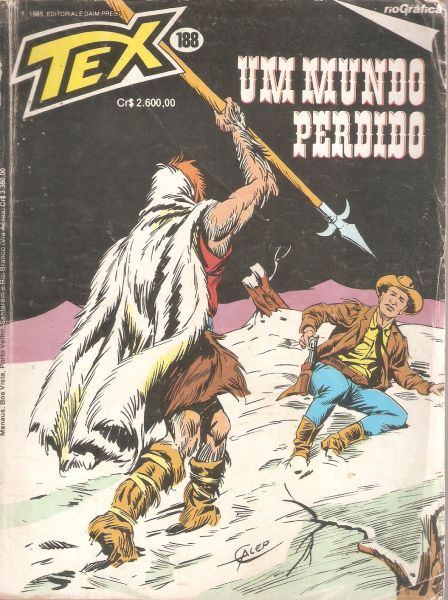 Tex nº 188 - Um mundo perdido - Rio Gráfica