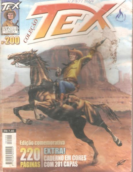 Tex Coleçao nº 200 - O castigo dos traidores - Com caderno em cores com 201 capas