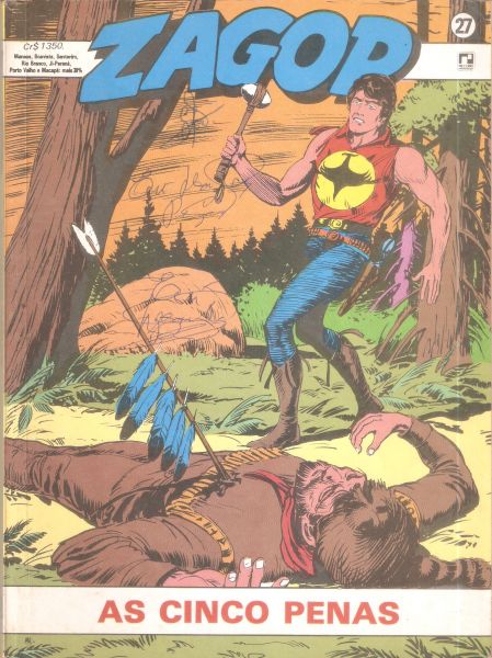 Zagor nº 27 - As cinco penas - Editora Record