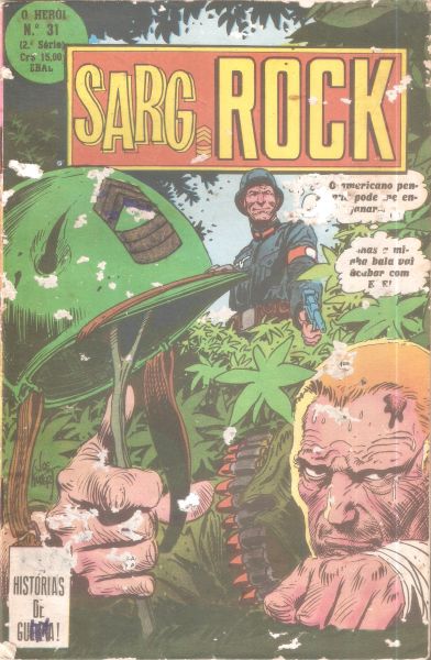 Sargento Rock nº 031 - O troféu - formatinho colorido - 2ª série - jul 1980 - Ebal