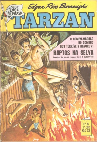 Tarzan Lança de Prata nº 056 - Raptos na selva - nov 1963 - Ebal