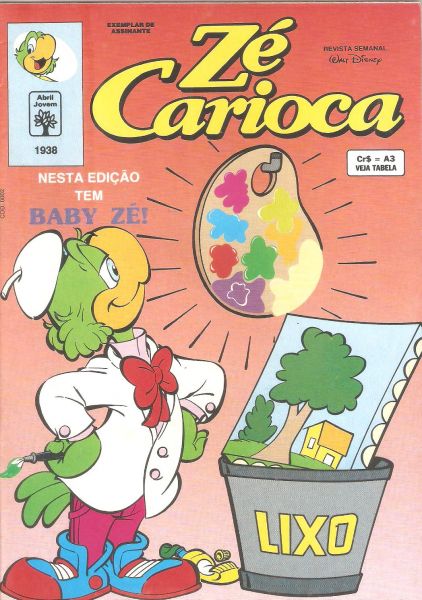 Zé Carioca nº 1938 - abr 92 - Editora Abril