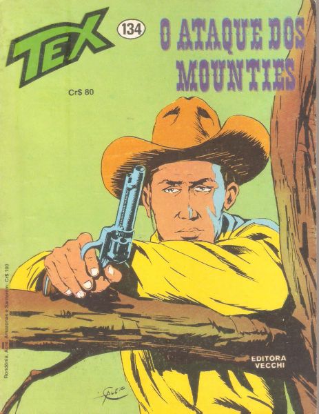 Tex nº 134 - O ataque dos mounties (1 ed) - Vecchi