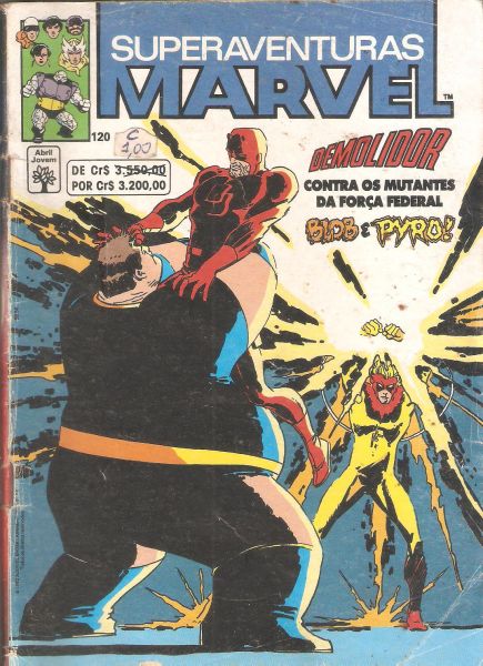 Superaventuras Marvel nº 120 - jun/92 - Editora Abril