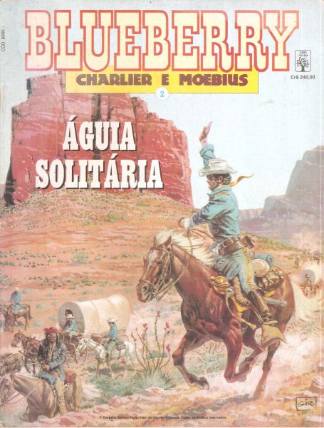 Blueberry nº 02 - Água solitária - nov 90 - Editora Abril