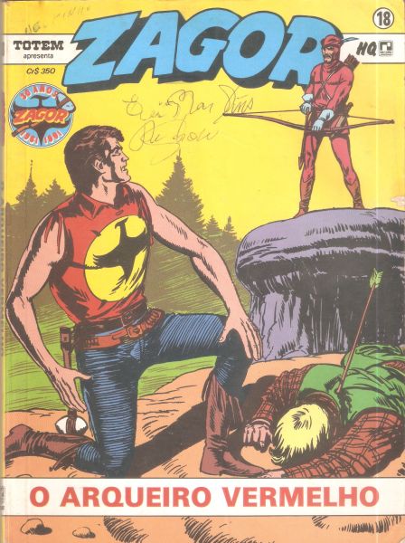 Zagor nº 18 - O arqueiro vermelho - Editora Record